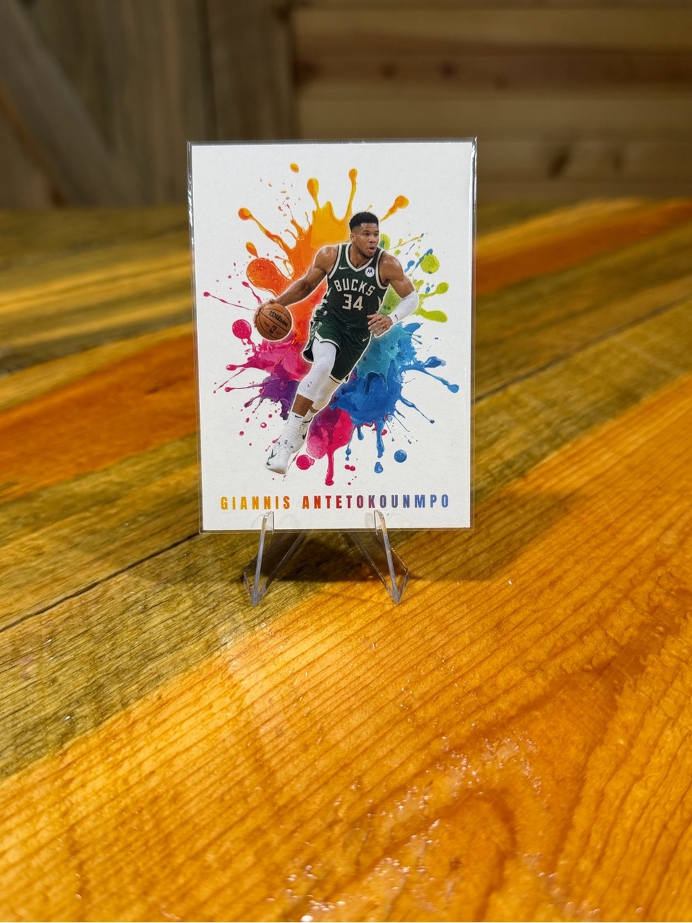 Giannis Antetokounmpo Milwaukee Bucks Custom Basketball Card